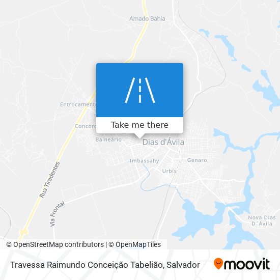 Mapa Travessa Raimundo Conceição Tabelião