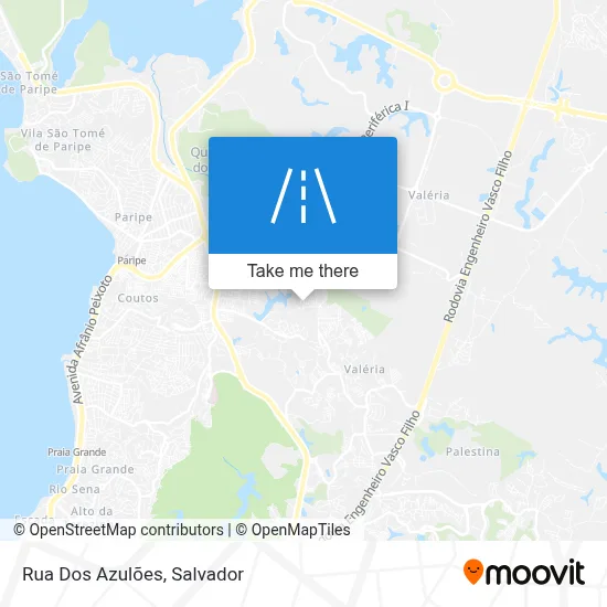 Rua Dos Azulões map