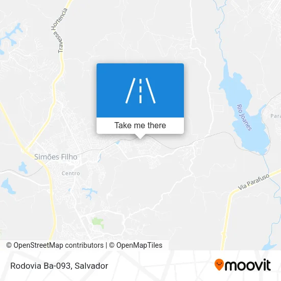 Rodovia Ba-093 map