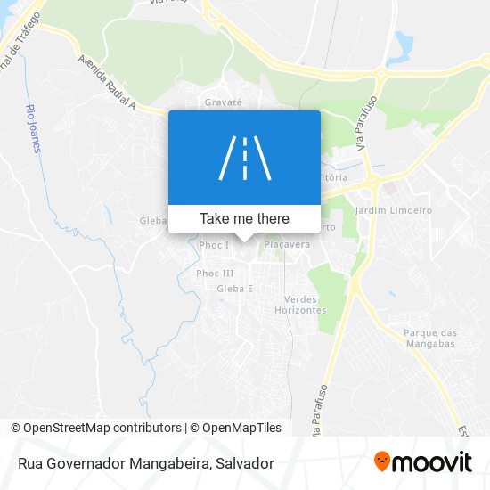 Mapa Rua Governador Mangabeira