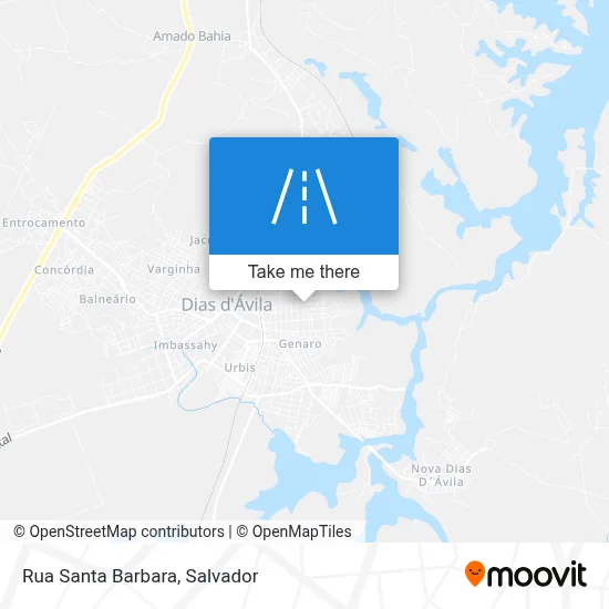 Rua Santa Barbara map