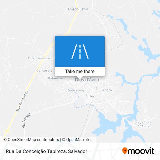 Rua Da Conceição Tabireza map