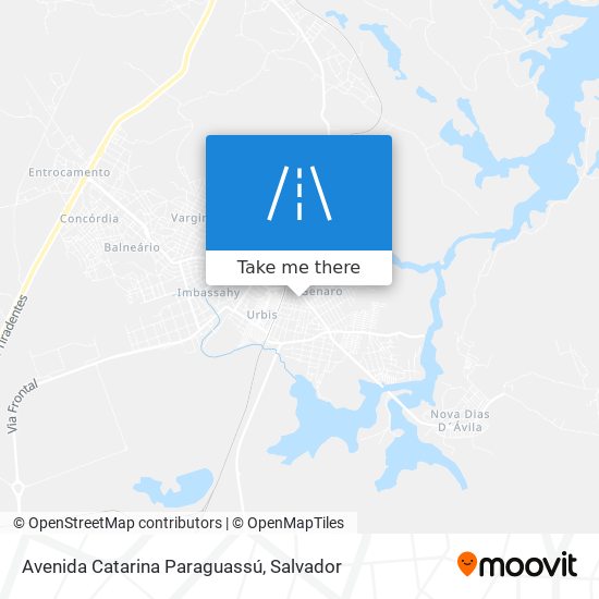 Mapa Avenida Catarina Paraguassú