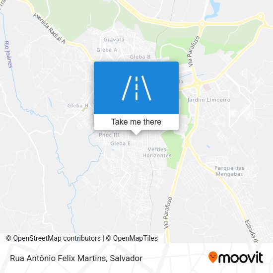Rua Antônio Felix Martins map
