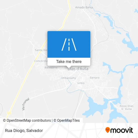 Rua Diogo map