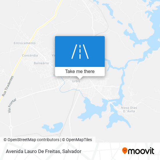 Mapa Avenida Lauro De Freitas