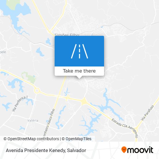 Mapa Avenida Presidente Kenedy