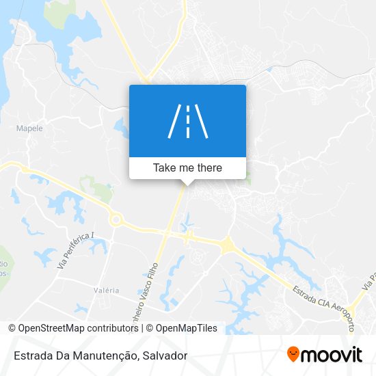 Estrada Da Manutenção map