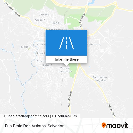 Rua Praia Dos Artistas map