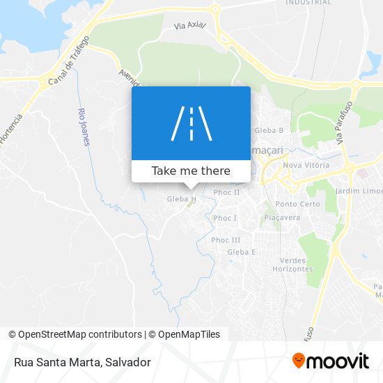 Rua Santa Marta map