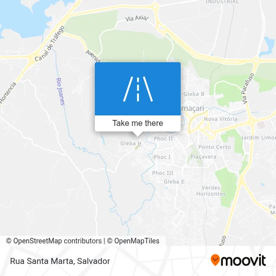 Rua Santa Marta map