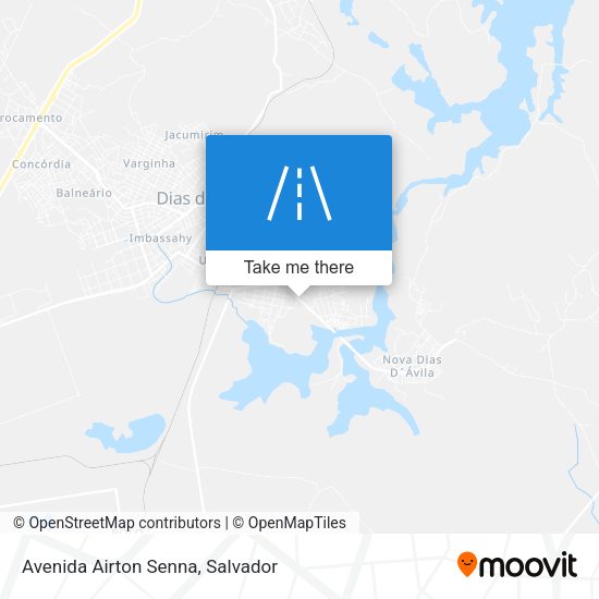 Avenida Airton Senna map