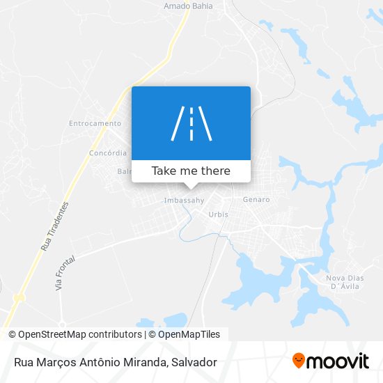 Mapa Rua Marços Antônio Miranda