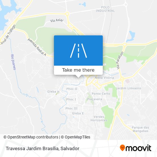 Mapa Travessa Jardim Brasília