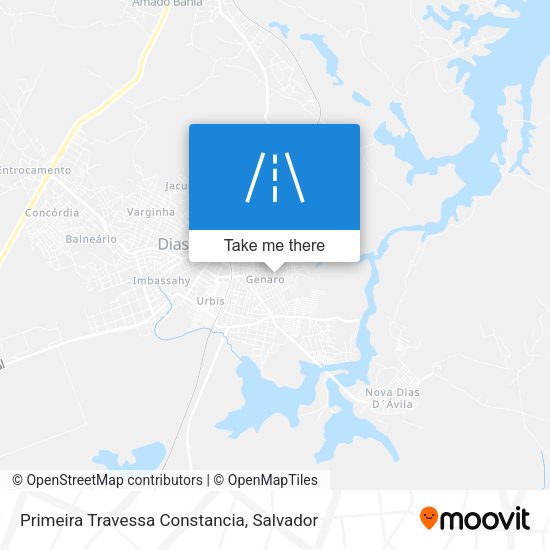 Primeira Travessa Constancia map