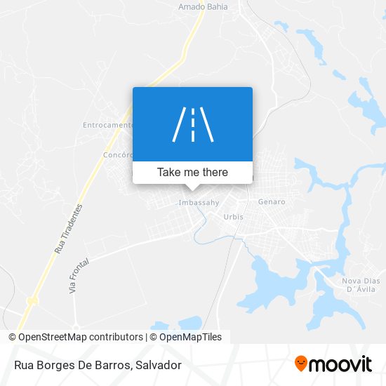 Mapa Rua Borges De Barros