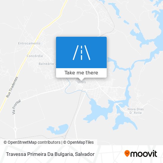 Mapa Travessa Primeira Da Bulgaria