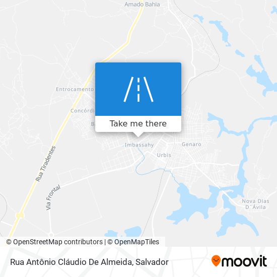 Mapa Rua Antônio Cláudio De Almeida
