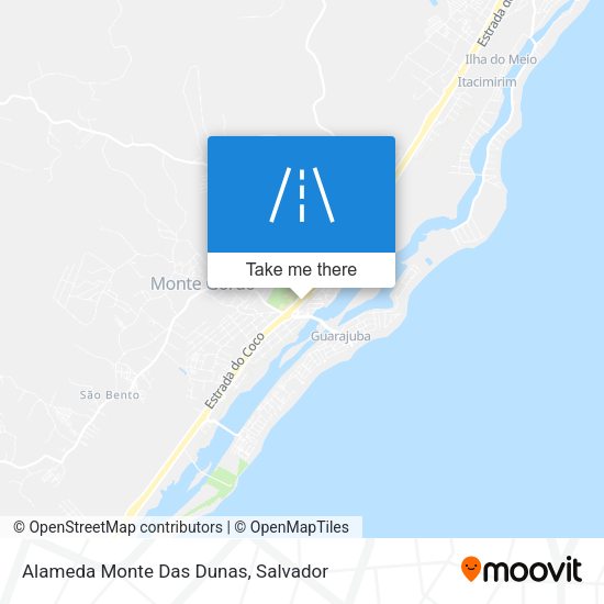 Alameda Monte Das Dunas map