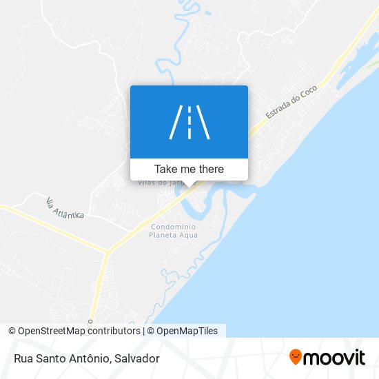 Mapa Rua Santo Antônio