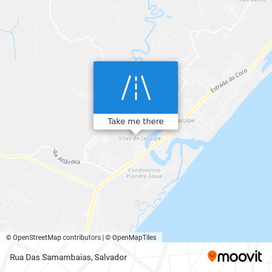 Rua Das Samambaias map