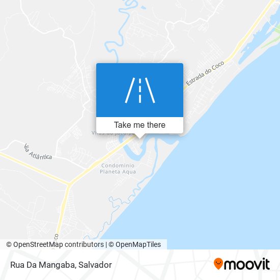 Mapa Rua Da Mangaba