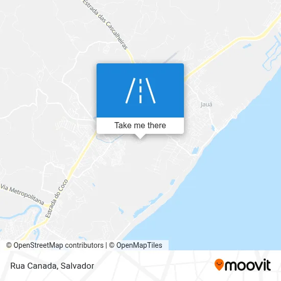 Rua Canada map