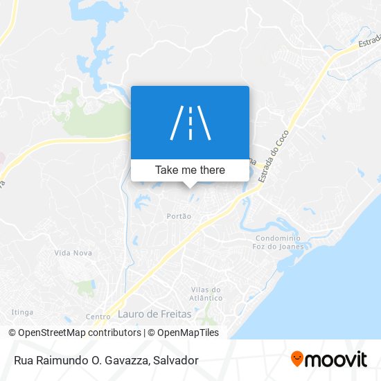 Mapa Rua Raimundo O. Gavazza