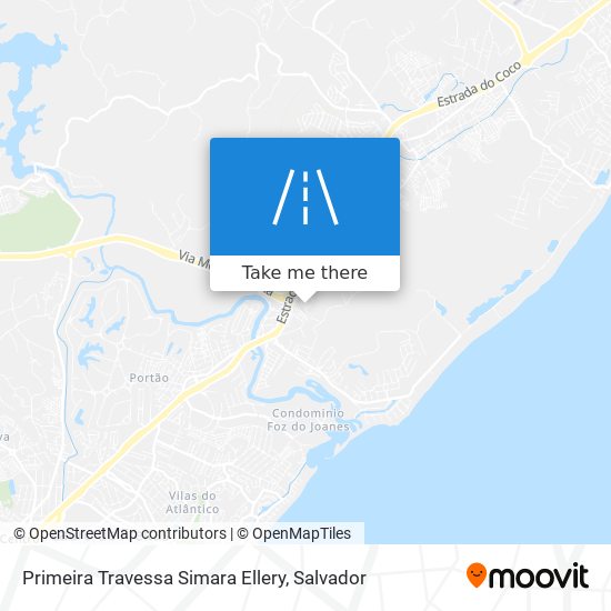 Primeira Travessa Simara Ellery map