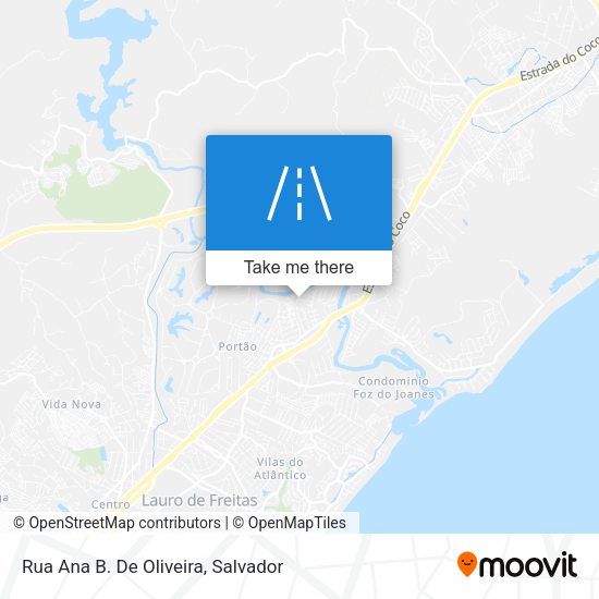Rua Ana B. De Oliveira map