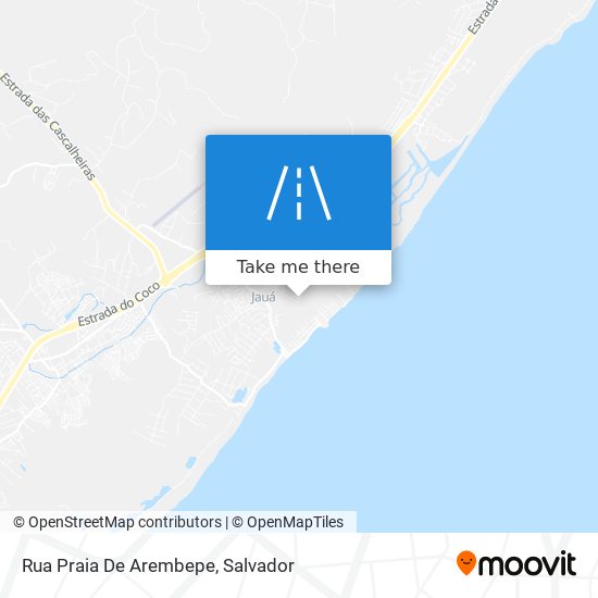 Rua Praia De Arembepe map