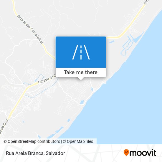 Mapa Rua Areia Branca