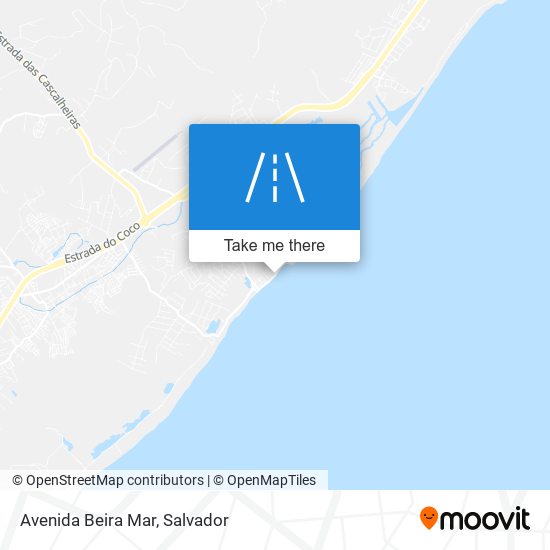 Mapa Avenida Beira Mar