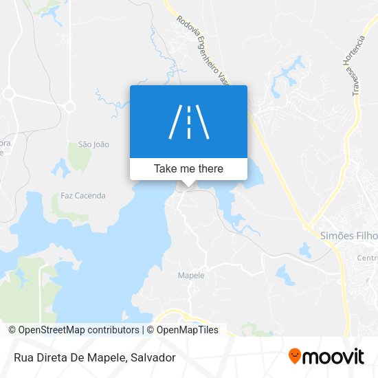Rua Direta De Mapele map
