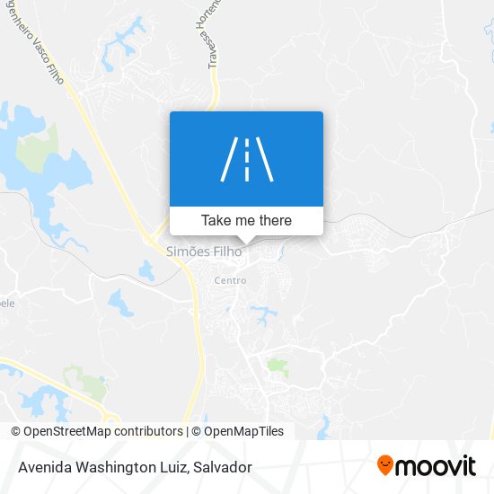 Mapa Avenida Washington Luiz