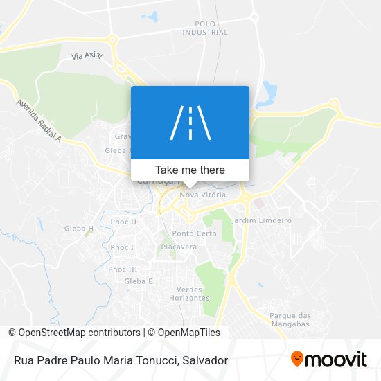 Rua Padre Paulo Maria Tonucci map