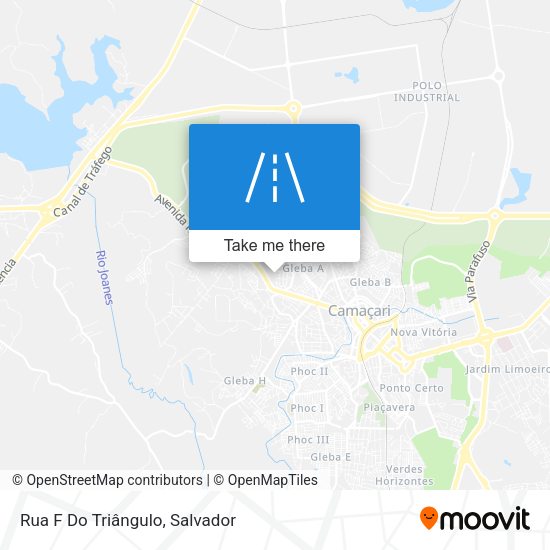 Rua F Do Triângulo map
