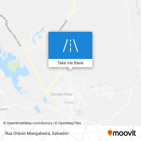 Mapa Rua Otávio Mangabeira