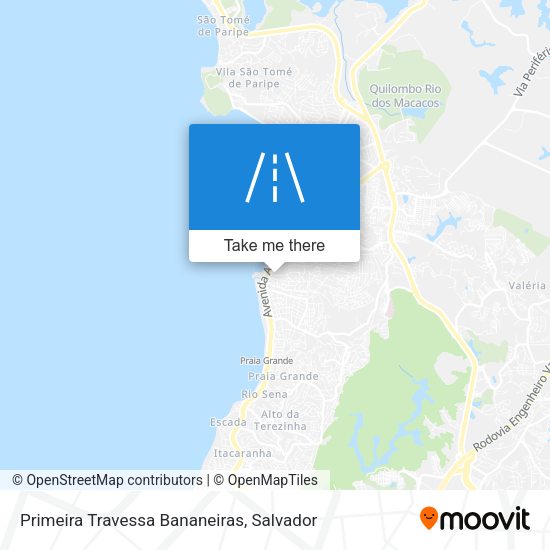 Primeira Travessa Bananeiras map