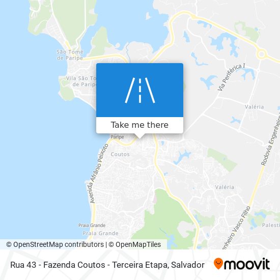 Mapa Rua 43 - Fazenda Coutos - Terceira Etapa