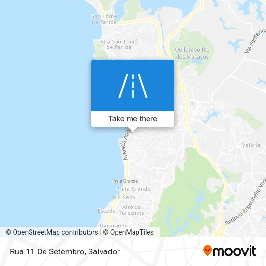 Rua 11 De Setembro map