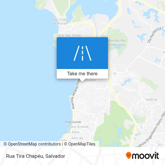 Rua Tira Chapéu map