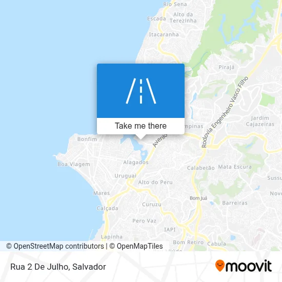 Rua 2 De Julho map
