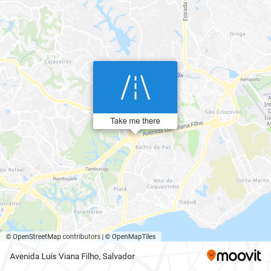 Mapa Avenida Luís Viana Filho