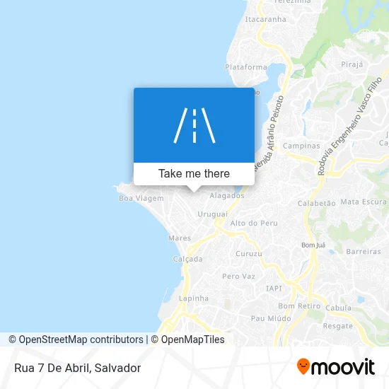 Rua 7 De Abril map