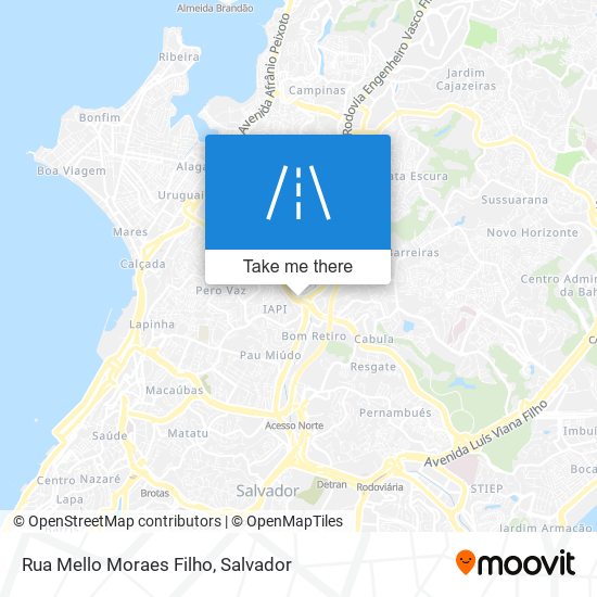 Mapa Rua Mello Moraes Filho