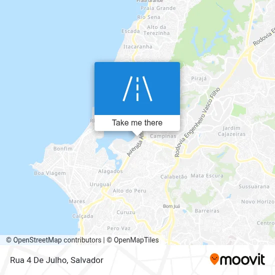 Rua 4 De Julho map