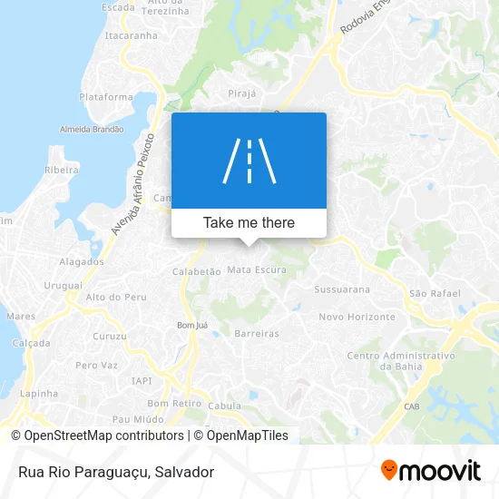Rua Rio Paraguaçu map