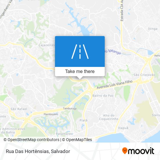 Rua Das Hortênsias map