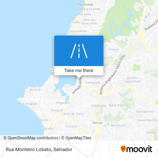 Rua Monteiro Lobato map